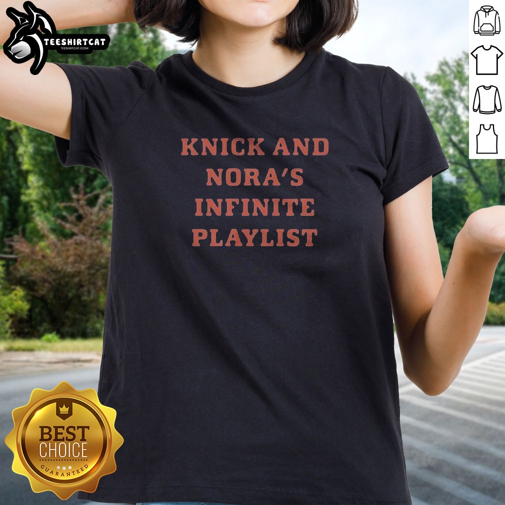 top-knick-and-norah-s-infinite-playlist-ladies-shirt Top Knick And Norah'S Infinite Playlist ladies shirt featuring a casual fit and short sleeves