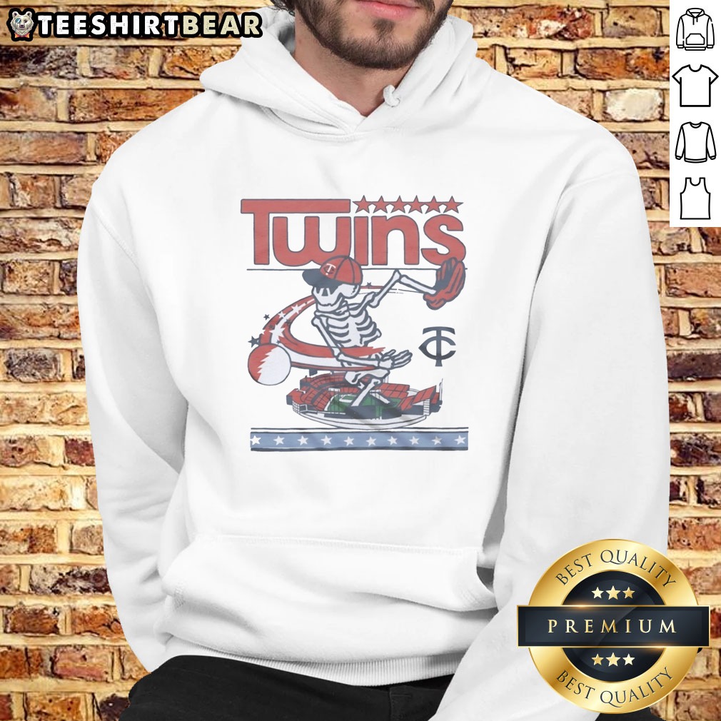 top-minnesota-twins-x-grateful-dead-skeleton-skateboard-mlb-graphic-hoodie Top Minnesota Twins X Grateful Dead Skeleton Skateboard MLB Graphic Hoodie displayed on a hanger