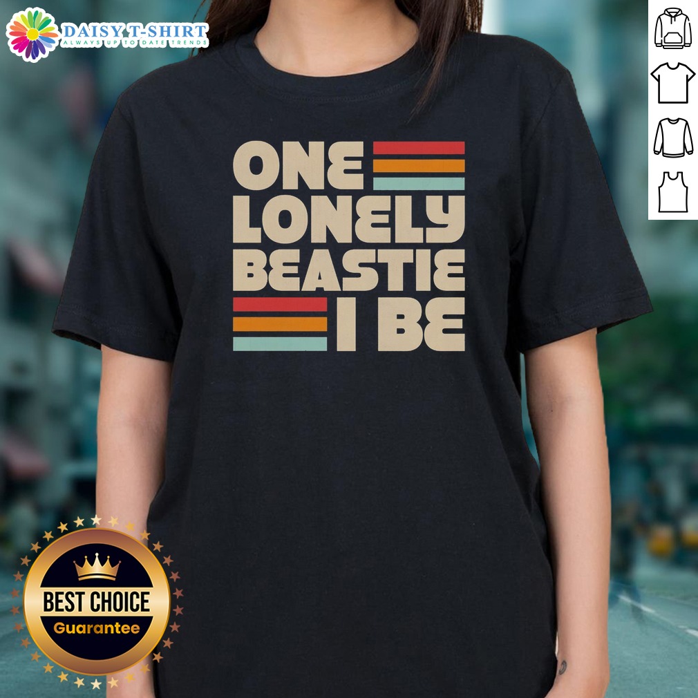 Top Nice One Lonely Beastie I Be Retro Stripe Bold Typography Art Ladies Shirt Top Nice One Lonely Beastie I Be Retro Stripe Bold Typography Art Ladies Shirt