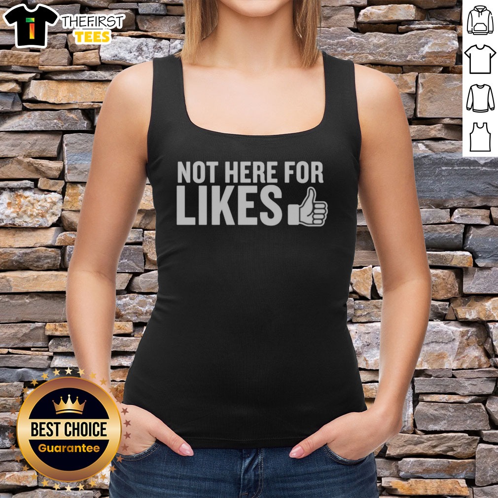top-not-here-for-likes-tank-top Top Not Here For Likes Tank top displayed on a neutral background, showcasing its relaxed fit and vibrant print.