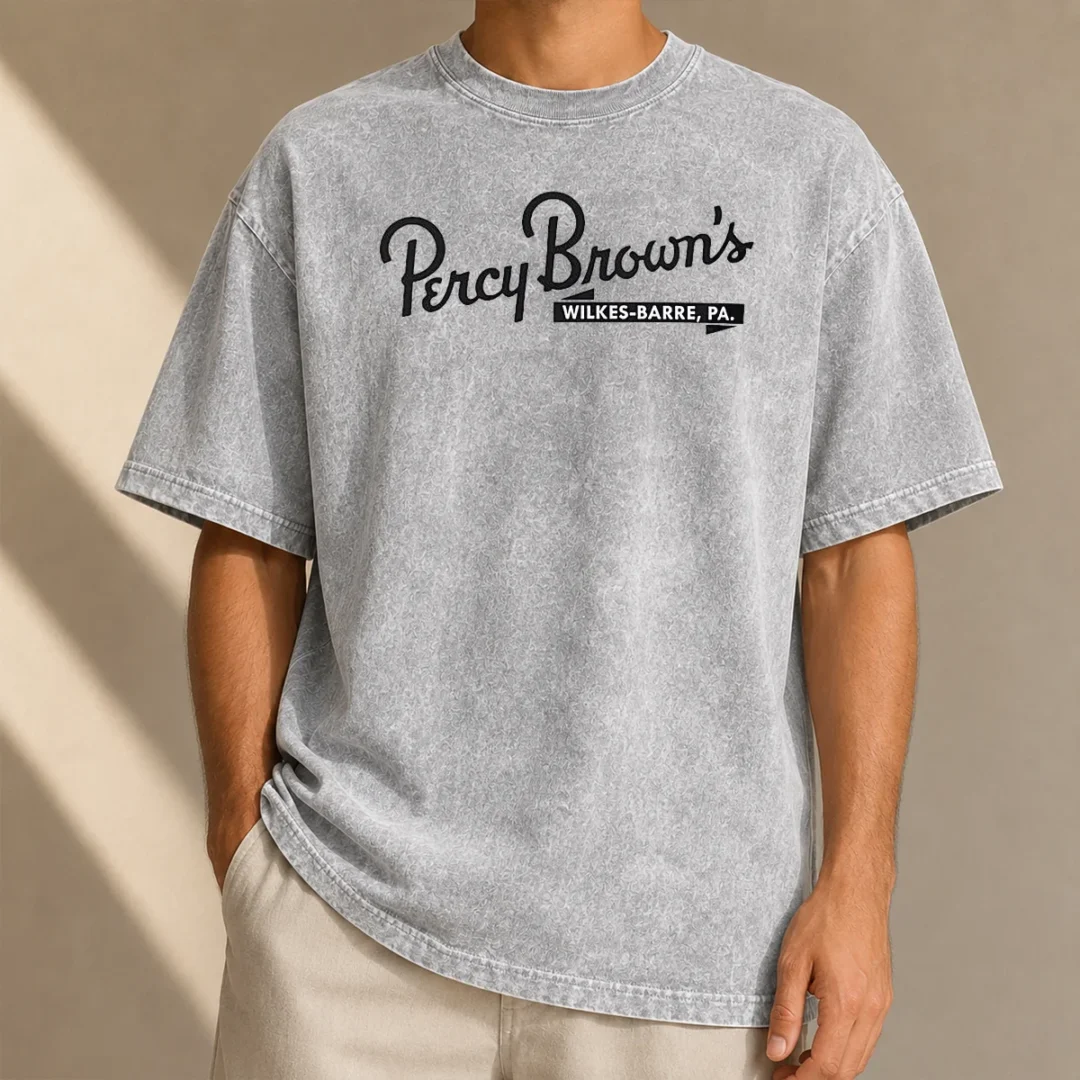 top-percy-brown-s-wilkes-barre-pa-washed-t-shirt Top Percy Brown'S Wilkes Barre PA Washed T-Shirt