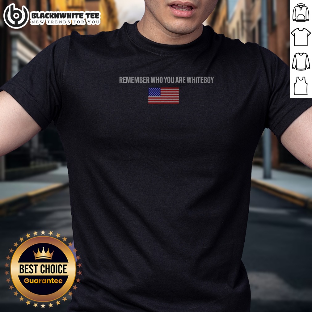 Top Remember WHO You Are Whiteboy Hang Over Gang Shirt Top Remember WHO You Are Whiteboy Hang Over Gang Shirt featuring bold text on a white cotton crew neck tee