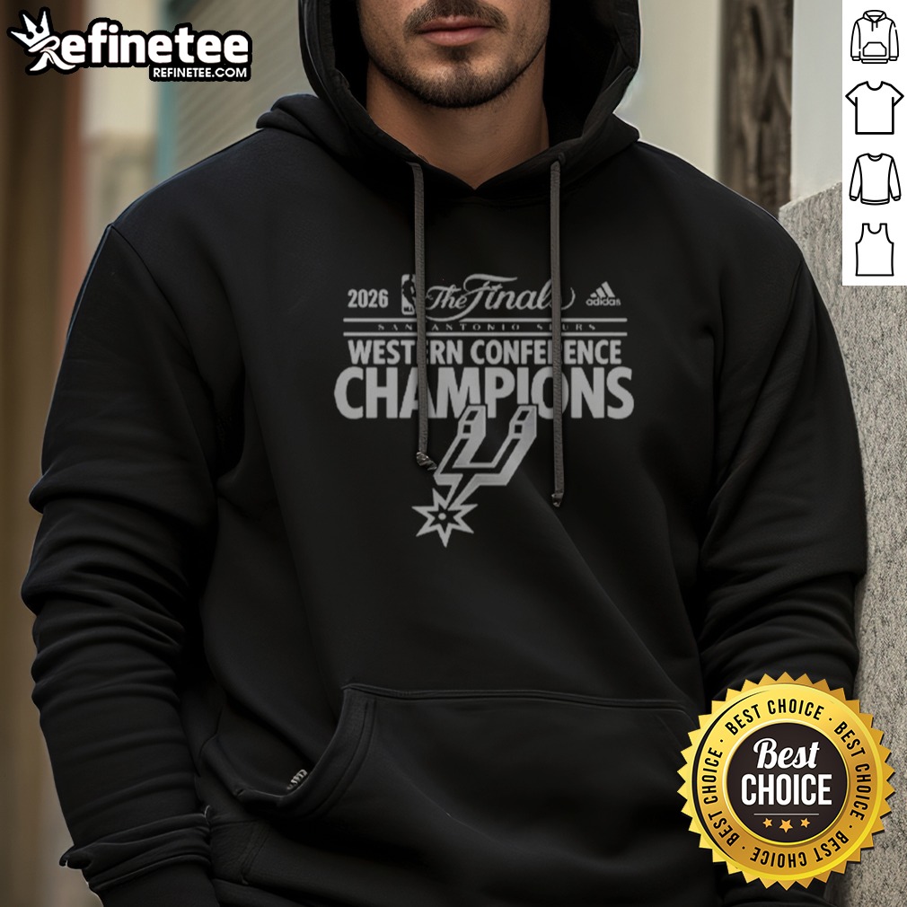 top-san-antonio-spurs-2026-the-finals-western-conference-champions-nba-hoodie Top San Antonio Spurs 2026 The Finals Western Conference Champions NBA hoodie displayed on a neutral background