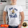 Top Save Your Tears Pencil Character Leopard Print