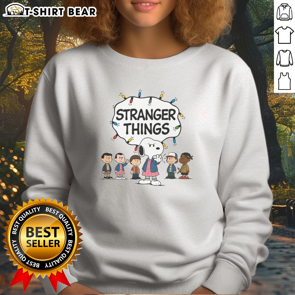 top-snoopy-eleven-peanuts-stranger-things-characters-and-lights-sweatshirt Top Snoopy Eleven Peanuts Stranger Things Characters And Lights Sweatshirt featuring vibrant graphics and cozy fit