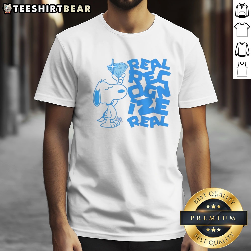 top-snoopy-peanuts-real-recognize-real-real-shirt-1 Top Snoopy Peanuts Real Recognize Real Real Shirt featuring Snoopy in a playful design
