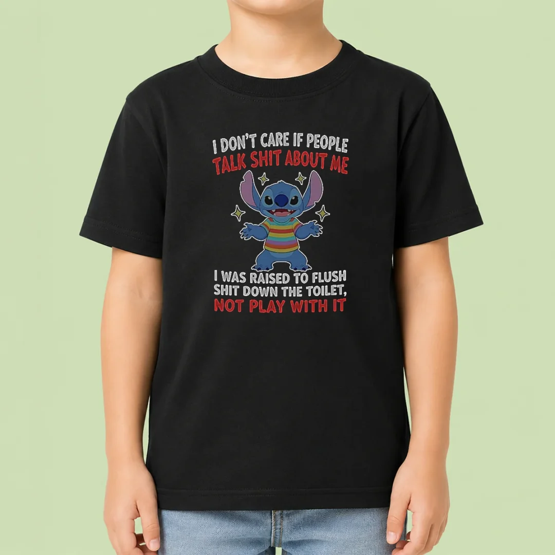 top-stitch-i-don-t-care-if-people-talk-shit-about-me-kids-t-shirt Top Stitch I Don'T Care If People Talk Shit About Me Kids T-Shirt
