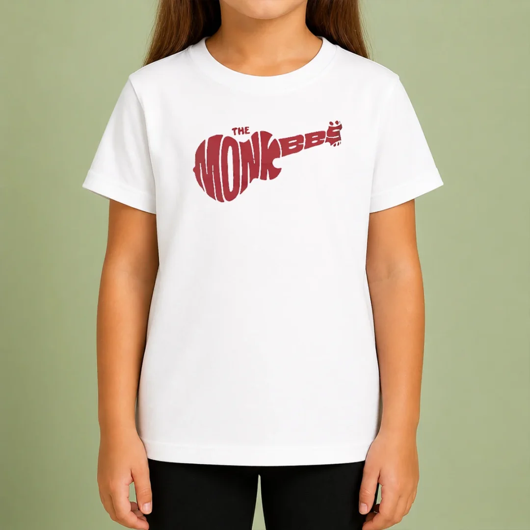 top-the-monkees-guitar-logo-kids-t-shirt Top The Monkees Guitar Logo Kids T-Shirt