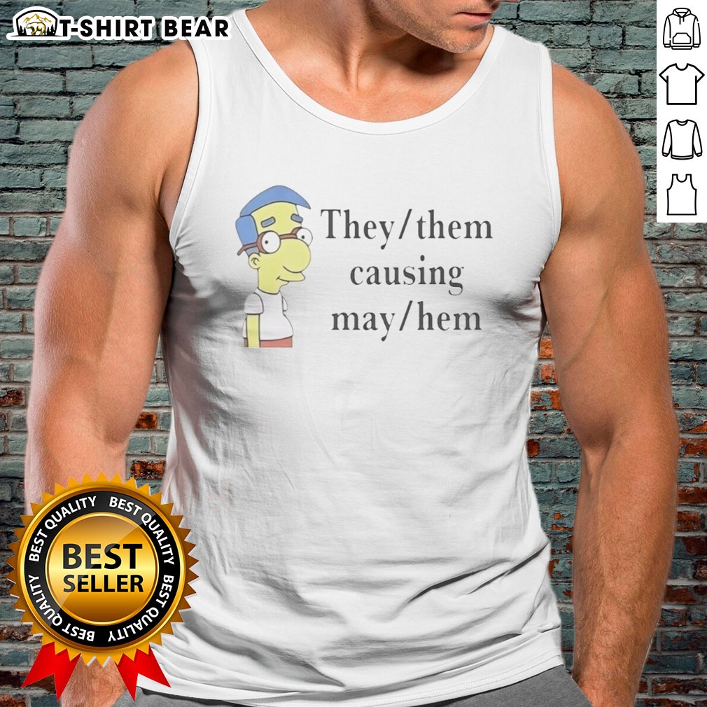 top-veda-scott-they-them-causing-mayhem-tank-top Top Veda Scott They Them Causing Mayhem Tank top featuring a vibrant graphic design.