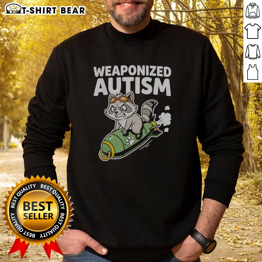 top-weaponized-autism-raccoon-riding-rocket-bomb-funny-parody-humor-casual-cotton-sweatshirt Top Weaponized Autism Raccoon Riding Rocket Bomb Funny Parody Humor Casual Cotton Sweatshirt on sweatshirt
