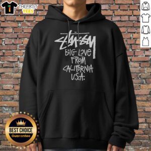 Pretty Stussy Big Love From California USA Hoodie featuring a vibrant design and cozy fit.
