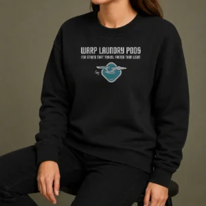 Original Warp Speed Laundry Pods Fast Stain Removal Geek Sweater