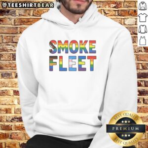 Official Smoke Fleet Happy Pride Month Hoodie in vibrant colors celebrating Pride.