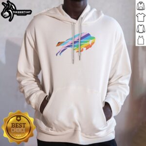 Top Buffalo Bills Pride Logo Progress Flag Hoodie featuring vibrant colors and a unique design