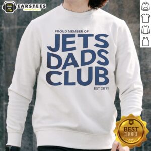Pretty Winnipeg Jets Proud Member Of Jets Dads Club Est 2011 sweatshirt in navy blue