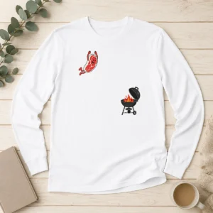 Good Steak Fly BBQ Freedom American 4th Of July 2026 Long Sleeve Shirt