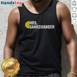 Original Mrs Gamechanger Softball Baseball Sports Enthusiast Athlete Lover Fitness Tank Top on display
