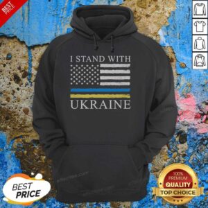 Premium United States America USA I Stand With Ukraine hoodie optimized for product display