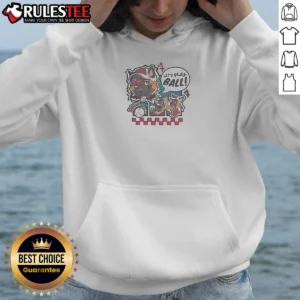 Awesome Let'S Play Ball Cartoon Dog Hoodie
