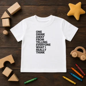 Funny One Drink Away From Telling Everyone What I Really Think Kids T-Shirt