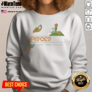 Nice Olivia Rodrigo Pisces Imaginative Intelligent Charming Gentle sweatshirt featuring a unique design.