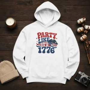 Good Party Like It Is 1776 American Flag Sunglasses Revolutionary War Patriot Hoodie