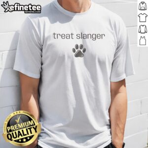 Pretty Treat Slanger Footprint t shirt featuring a unique footprint design on a soft fabric
