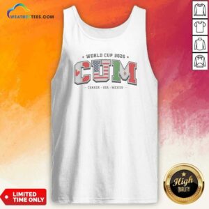 Awesome FIFA World Cup 2026 CUM Canada USA Mexico Sports Fan Soccer Tank Top