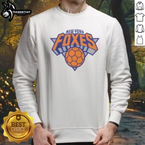 Nice New York Foxes New York Knicks Logo Sweatshirt featuring a vibrant team logo and cozy fit.