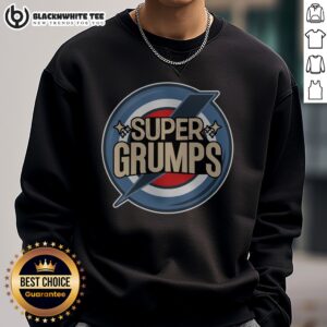 Good Super Grumps Sweatshirt featuring a playful graphic design on a cozy fabric.
