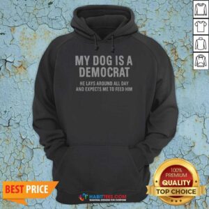Nice My Dog Is A Democrat He Lays Around All Day Hoodie
