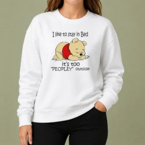 Awesome Winnie The Pooh Sleeping I Like To Stay In Bed Sweater