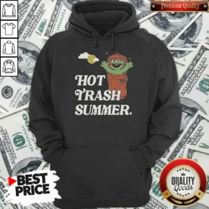 Funny Vintage Oscar The Grouch Trash Can Hot Trash Summer Hoodie