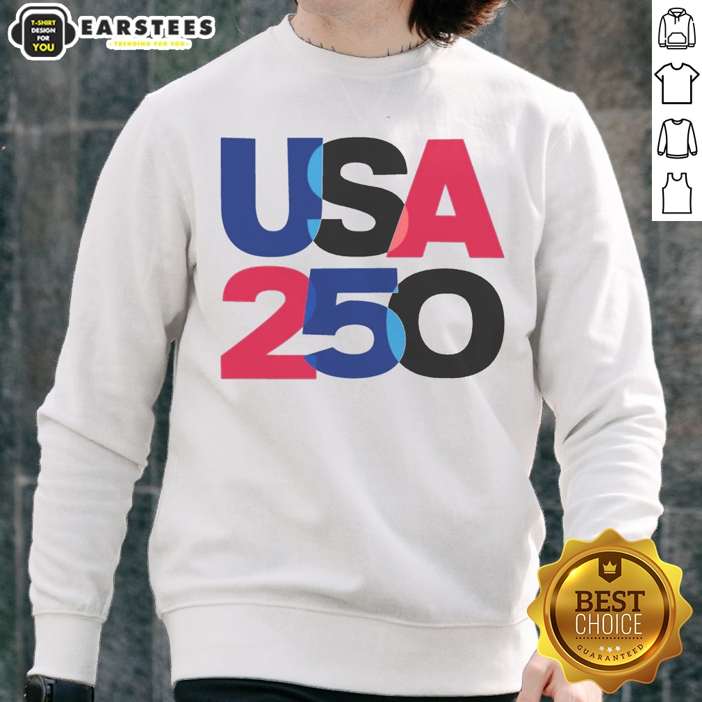 usa-250-overlay-sweatshirt USA 250 Overlay sweatshirt featuring a bold graphic design and comfortable fit.
