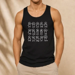 Premium Math Functions Stick Figures Meme Tank Top