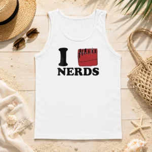 Premium I Love Nerds Pocket Protector Tank Top