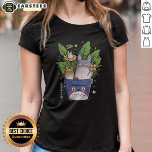 Hot Spirits Garden ladies shirt featuring vibrant floral patterns and a comfortable fit.
