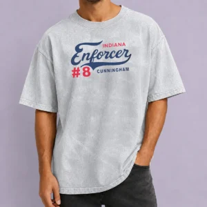Funny Sophie Cunningham Indiana Enforcer 8 Indiana Basketball Washed T-Shirt