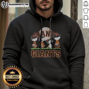 Hot San Francisco Giants Peanuts Charlie Brown Snoopy MLB Team Hoodie featuring vibrant graphics and cozy fabric.