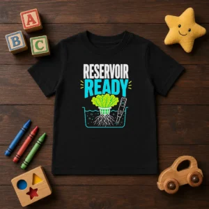 Hot Reservoir Ready Hydroponic Lettuce Kids T-Shirt