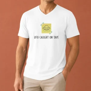 Good UFO Caught On Tape Extraterrestrial Space Alien Flying Saucer V-Neck Shirt