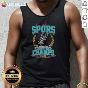 Good San Antonio Spurs Western Conference Champs 2026 NBA Basketball Championship Tank Top showcasing team pride.
