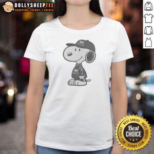 Awesome Snoopy Gadillac Formula 1 Team Ladies Shirt