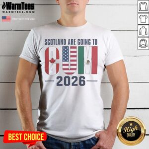 Hot Scotland Are Going To CUM 2026 Canada USA Mexico FIFA World Cup Soccer Football shirt in black, short-sleeve cotton tee
