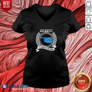 Good Tipton Oklahoma It Is Where My Story Begins Home State Pride V Neck Shirt v neck optimized, featuring a comfortable fitted V neck style
