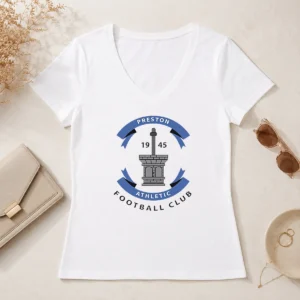 Top Preston Athletic Football Club 1945 Soccer V-Neck Shirt