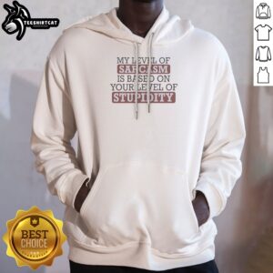 Awesome My Level Of Sacasm Is Based On Your Level Of Stupidity Hoodie