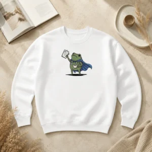 Funny Doctor Frog We Chart At Dawn Medical Professional Nursing Sweater