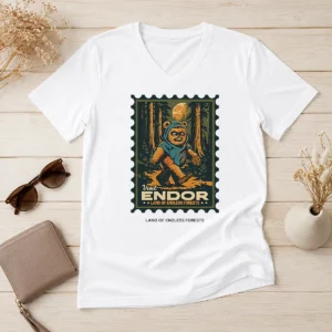 Good Star Wars Ewok Visit Endor Land Of Endless Forests V-Neck Shirt