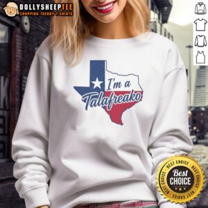 Pretty I Am A Talafreako Dallas Mavericks Jalen Brunson Luka Doncic Texas State Pride Sweashirt featuring vibrant team colors